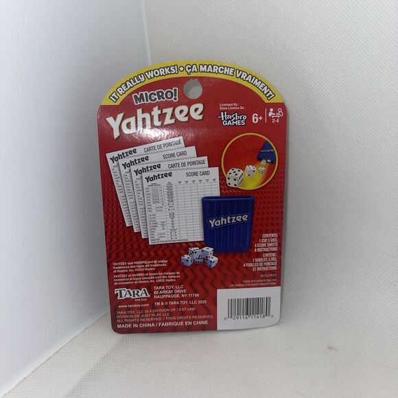 Micro YAHTZEE! Classic dice game Gaming NIB Sealed - Miniature - Picture 3 of 3